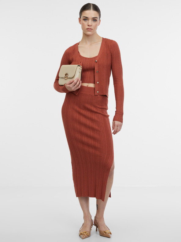 Orsay Rjav ženski kardigan ORSAY