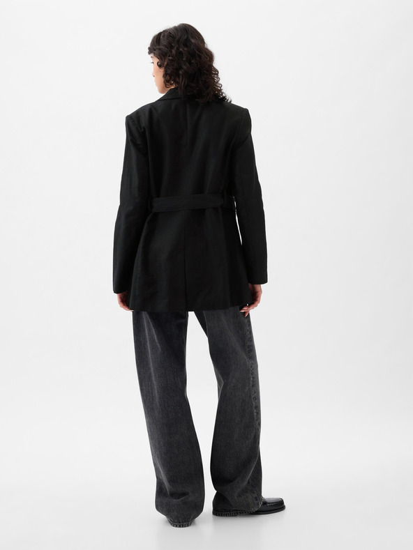 GAP Ľanové sako s páskom GAP