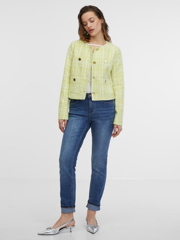 Orsay Svetlo zelena ženska jakna iz tvida ORSAY