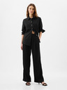 GAP Lanene hlače Wide-Leg GAP
