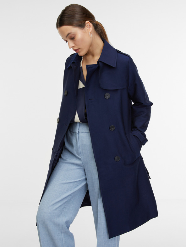 Orsay Temno moder ženski trenčkot ORSAY