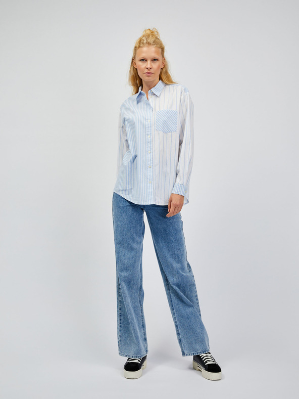 GAP Pruhovaná košeľa oversize GAP