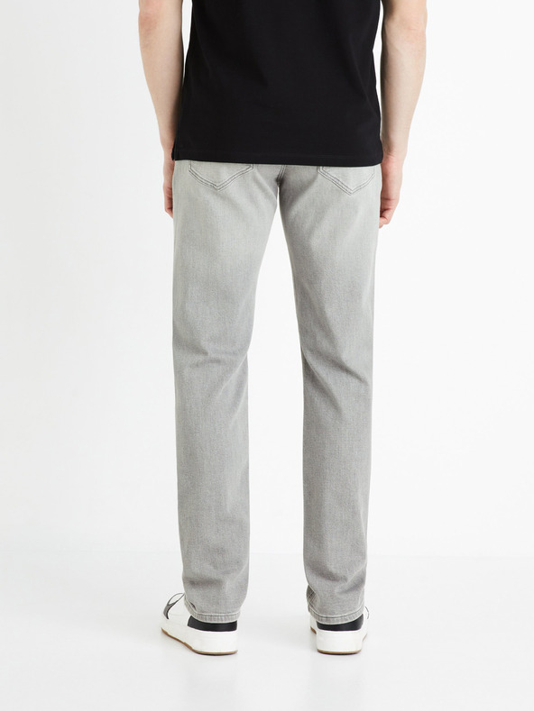 Celio Svetlo sive moške kavbojke ravnega kroja Celio Fokrey