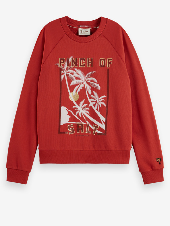 Scotch & Soda Rdeča ženska majica Scotch & Soda