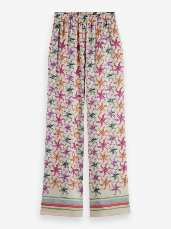 Scotch & Soda Kremaste ženske hlače z vzorcem Scotch & Soda Gia Starfish