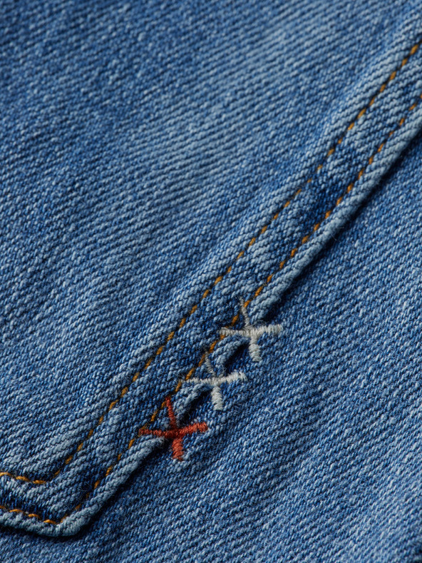 Scotch & Soda Modre ženske kavbojke s širokimi nogami Scotch & Soda