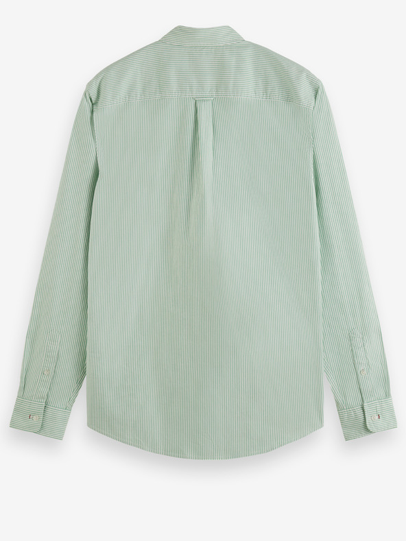 Scotch & Soda Svetlo zelena moška črtasta srajca Scotch & Soda Essential Oxford