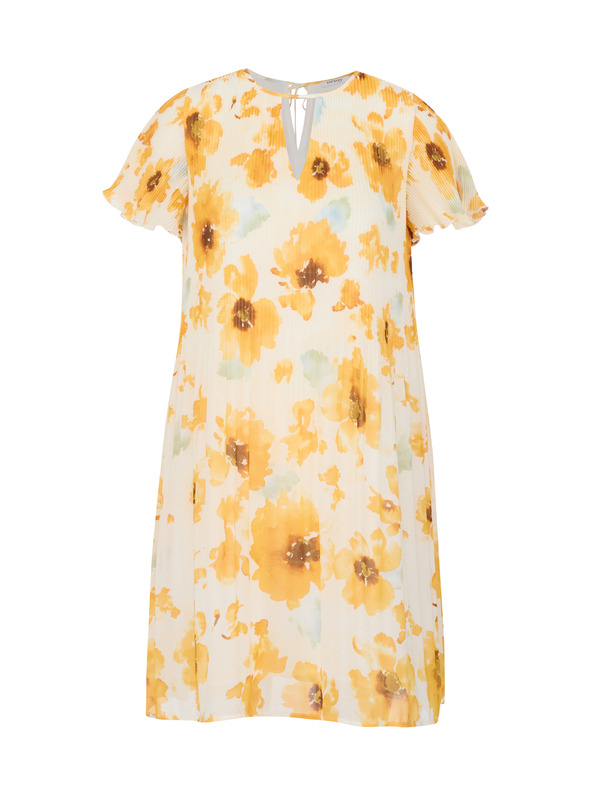 Orsay Rumeno-bež ženska cvetlična obleka ORSAY