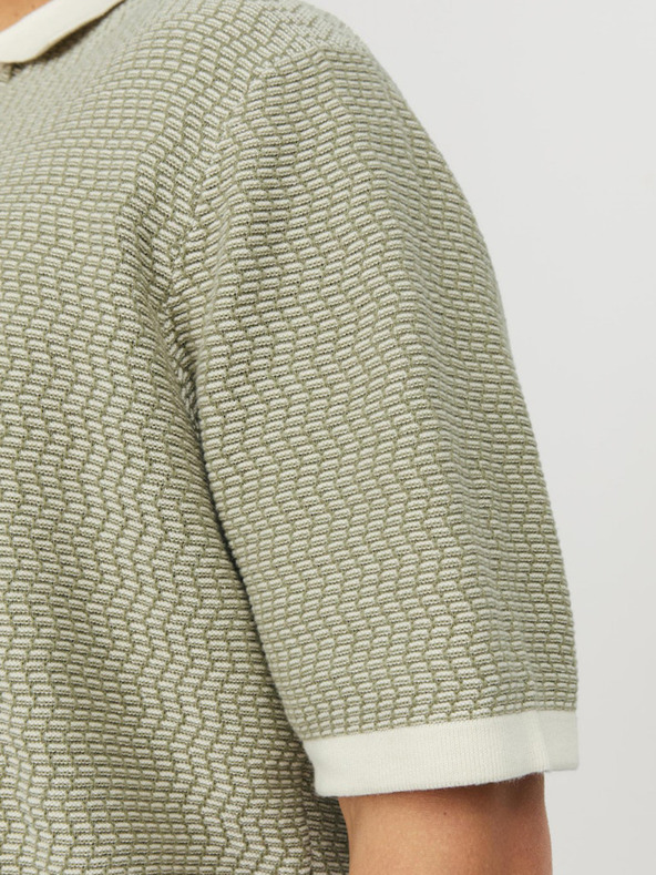 Jack & Jones Zelena moška polo majica Jack & Jones Mykonos