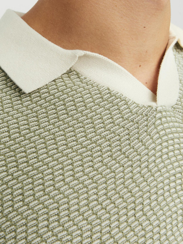 Jack & Jones Zelena moška polo majica Jack & Jones Mykonos