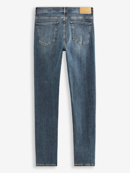 Celio Temno modre moške kavbojke tankega kroja Celio C25 Dow