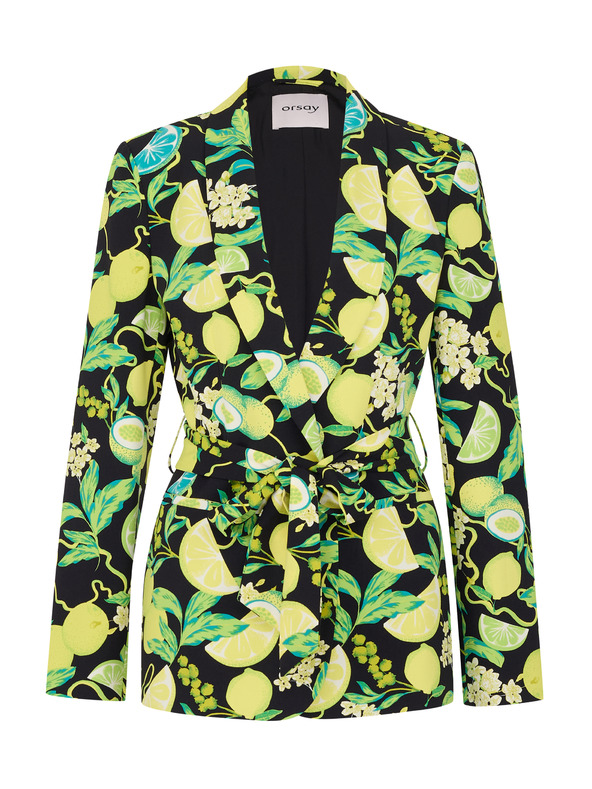 Orsay Črno-zelena ženska jakna z vzorcem ORSAY