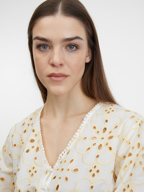 Orsay Rumeno-bela ženska bluza ORSAY