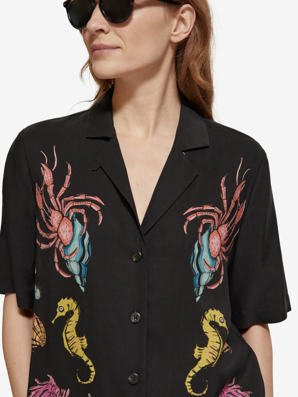 Scotch & Soda Črna ženska srajca Scotch & Soda