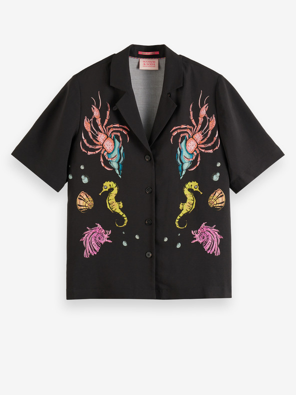 Scotch & Soda Črna ženska srajca Scotch & Soda