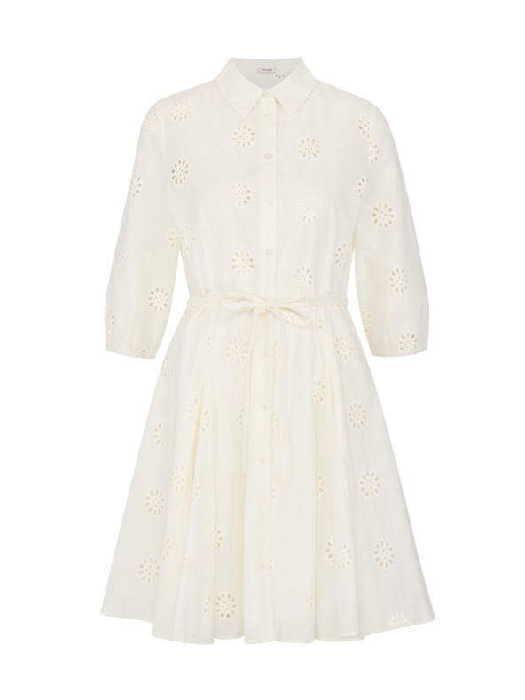 Orsay Bela ženska srajčna obleka ORSAY