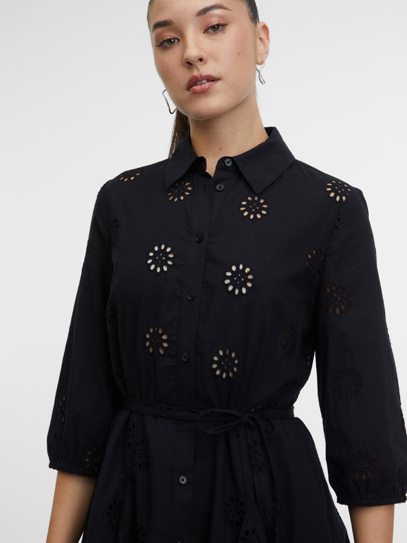 Orsay Črne ženske srajčne obleke ORSAY