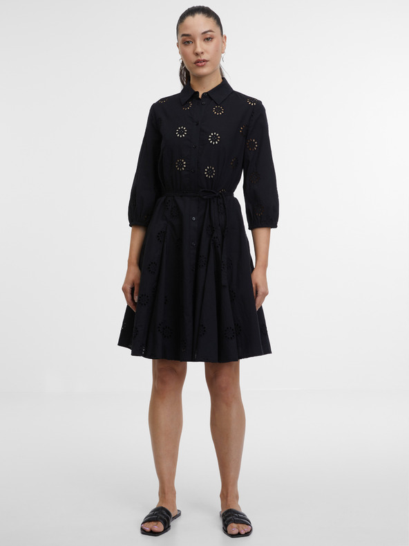 Orsay Črne ženske srajčne obleke ORSAY