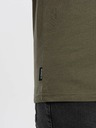 Ombre Clothing Kaki moška osnovna majica z v-izrezom Ombre Clothing