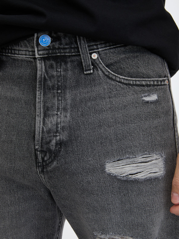 Jack & Jones Temno sive moške kratke hlače Jack & Jones Tony iz džinsa