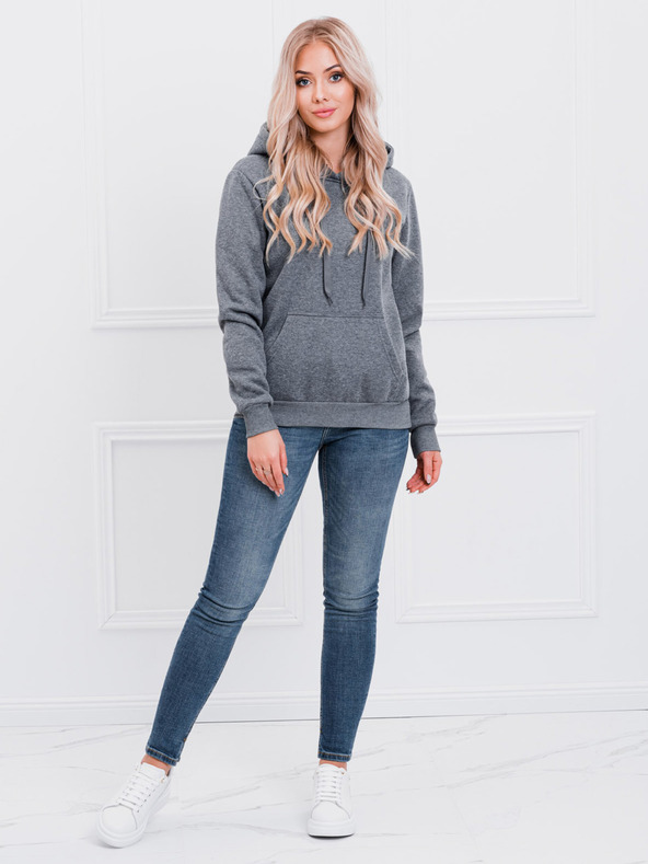 Edoti Temno siva ženska jopa s kapuco Edoti