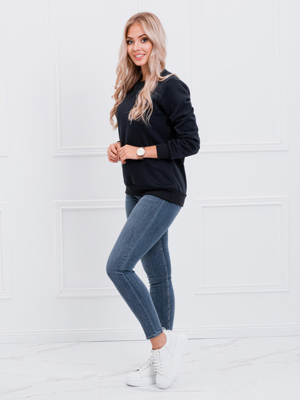 Edoti Temno modra ženska osnovna jopa s kapuco Edoti