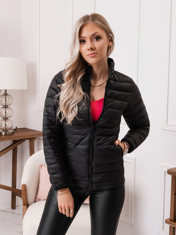 Edoti Črna ženska lahka prešita jakna Edoti