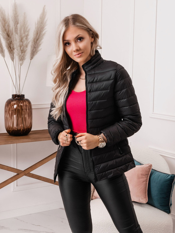 Edoti Črna ženska lahka prešita jakna Edoti