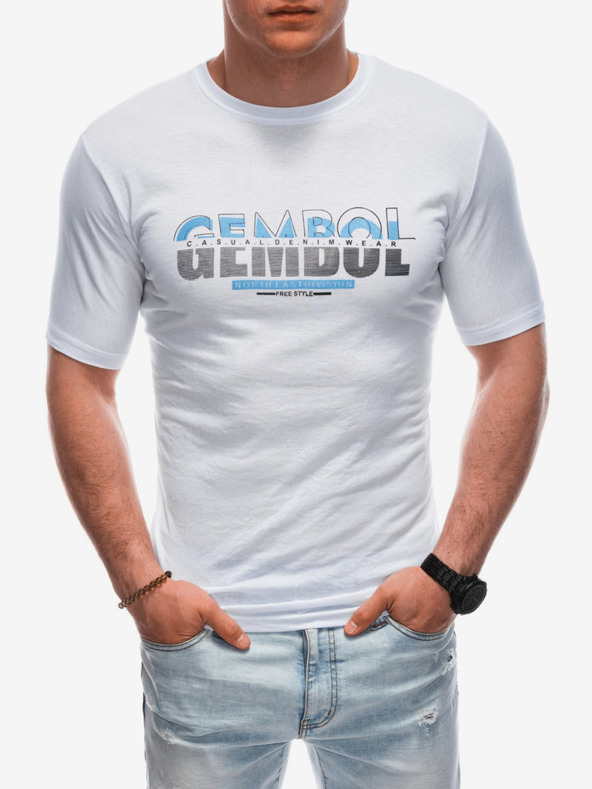 Edoti Bela moška majica Edoti