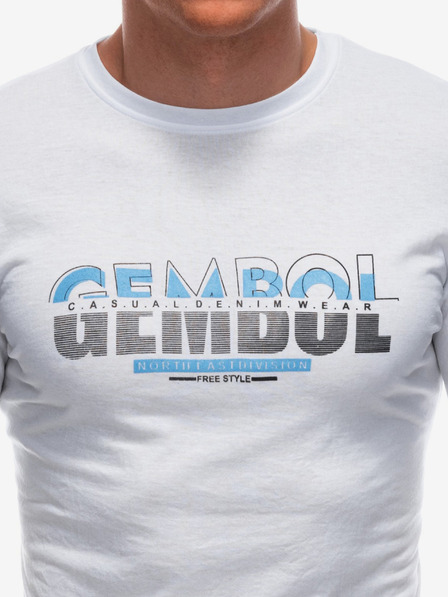 Edoti Bela moška majica Edoti