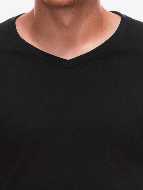 Edoti Črna moška osnovna majica Edoti