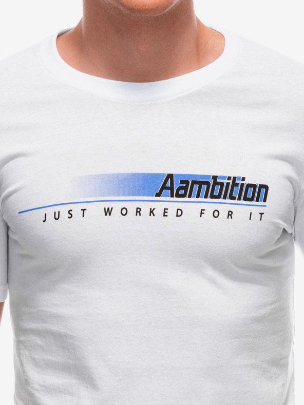 Edoti Bela moška majica s potiskom Edoti