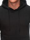Edoti Črna moška jopa s kapuco Edoti