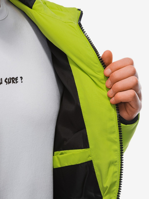 Edoti Svetlo zelena moška prešita zimska jakna Edoti