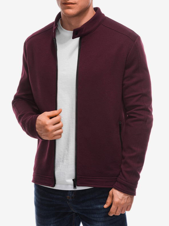 Edoti Moška lahka jakna v bordo barvi Edoti