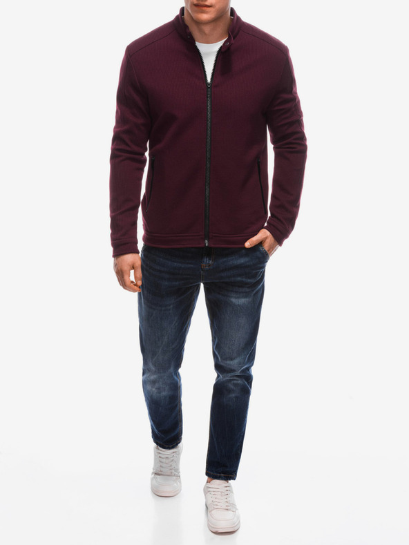 Edoti Moška lahka jakna v bordo barvi Edoti