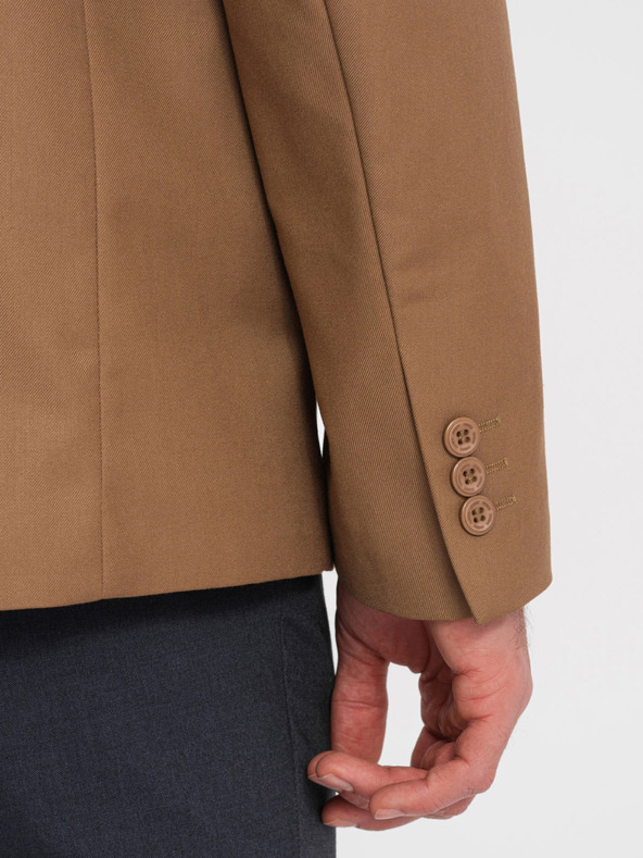 Ombre Clothing Svetlo rjava moška jakna Ombre oblačila