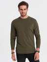 Ombre Clothing Kaki moška osnovna majica Ombre Clothing
