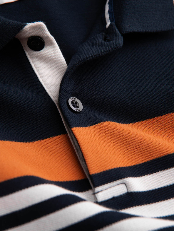 Ombre Clothing Temno modra moška polo majica Ombre Clothing