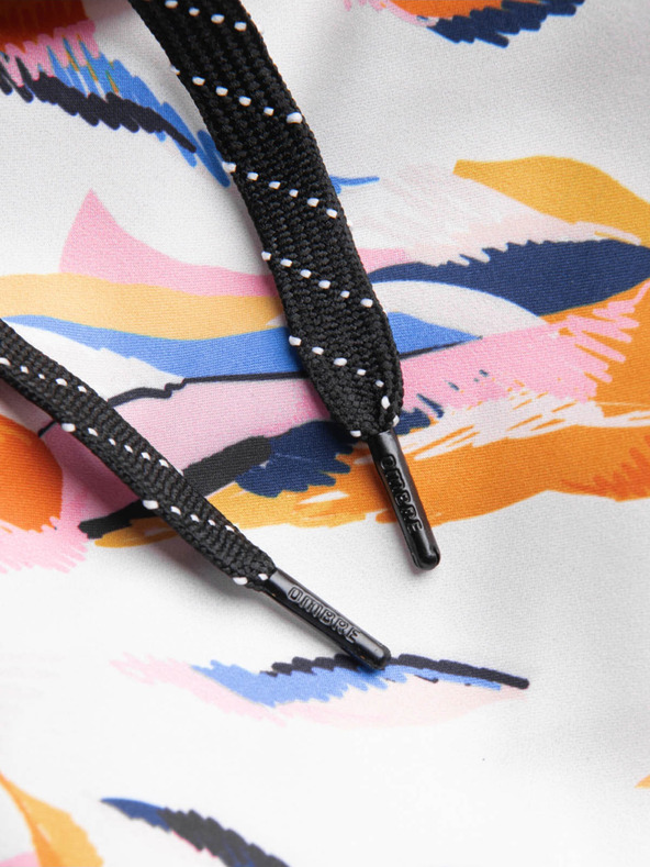 Ombre Clothing Oranžno-bele moške vzorčaste kopalke Ombre Clothing