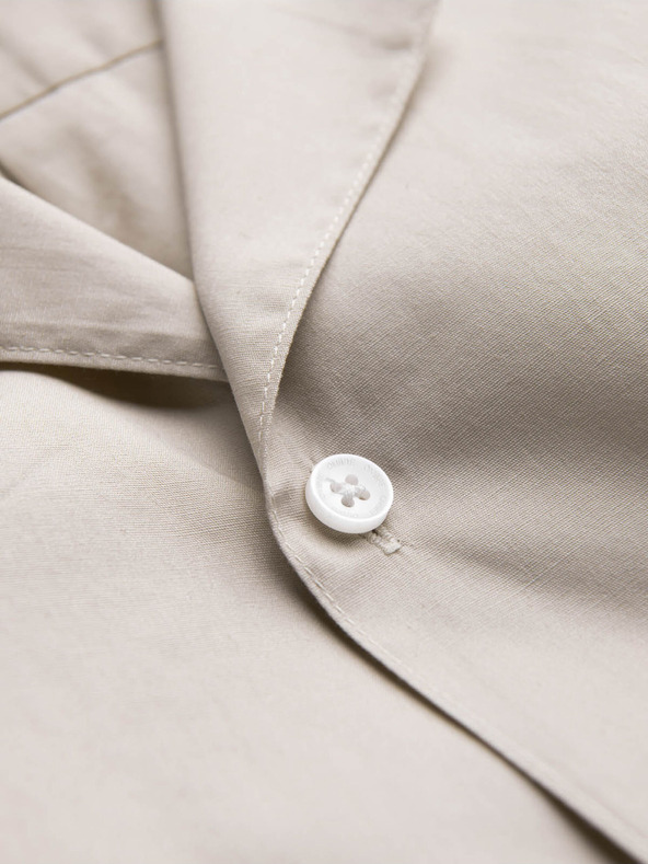 Ombre Clothing Kremasta moška majica s kratkimi rokavi Ombre oblačila