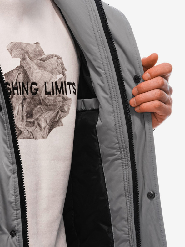 Edoti Siva moška zimska jakna Edoti