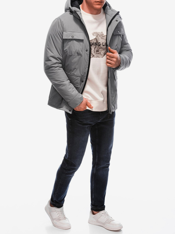 Edoti Siva moška zimska jakna Edoti