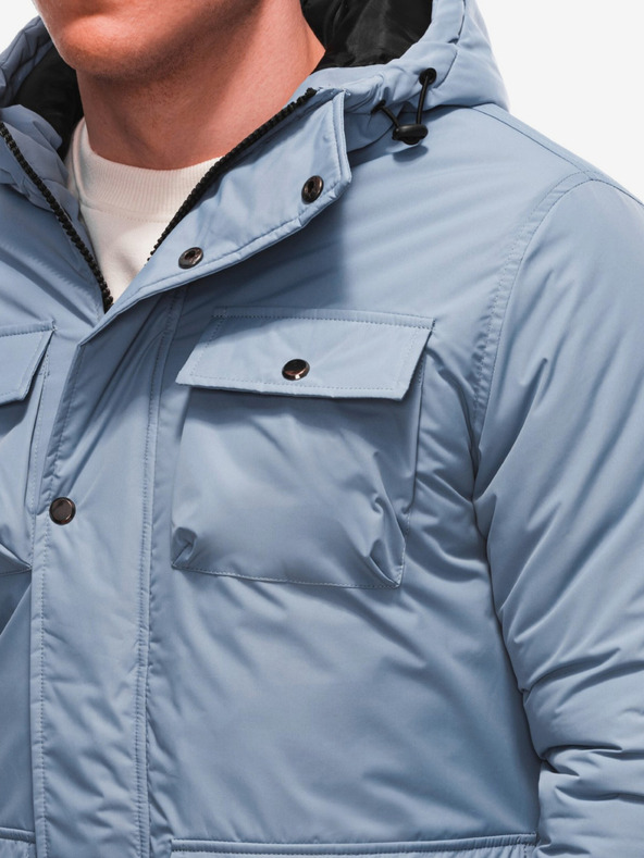 Edoti Svetlomodra moška zimska jakna Edoti