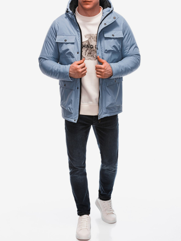 Edoti Svetlomodra moška zimska jakna Edoti