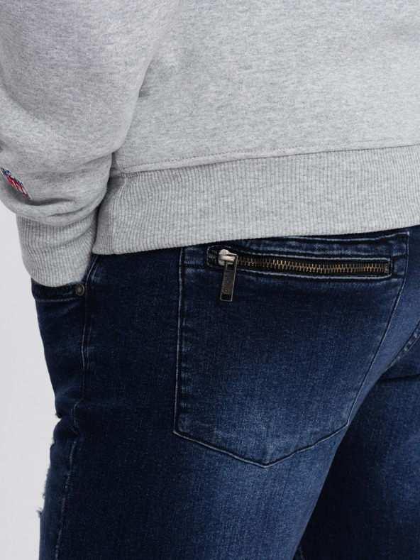 Ombre Clothing Temno modre moške kavbojke Ombre Clothing