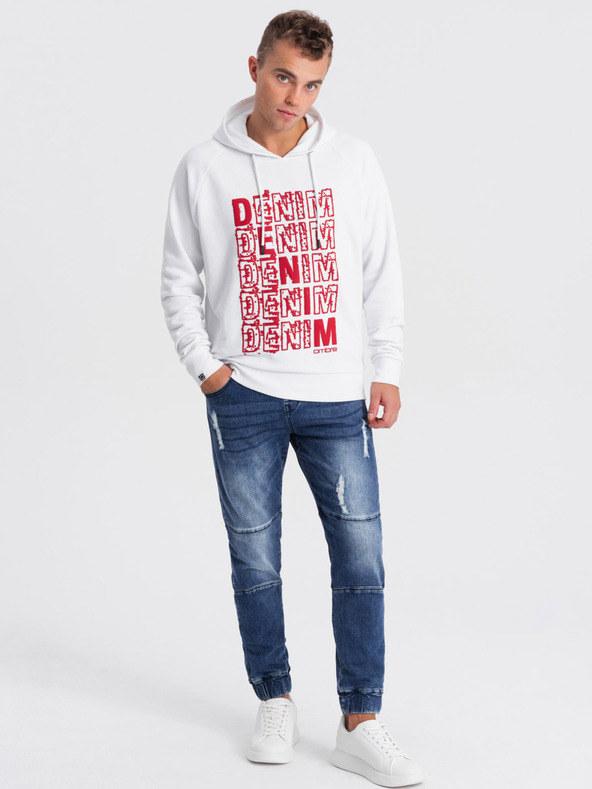 Ombre Clothing Modre moške kavbojke Ombre Clothing