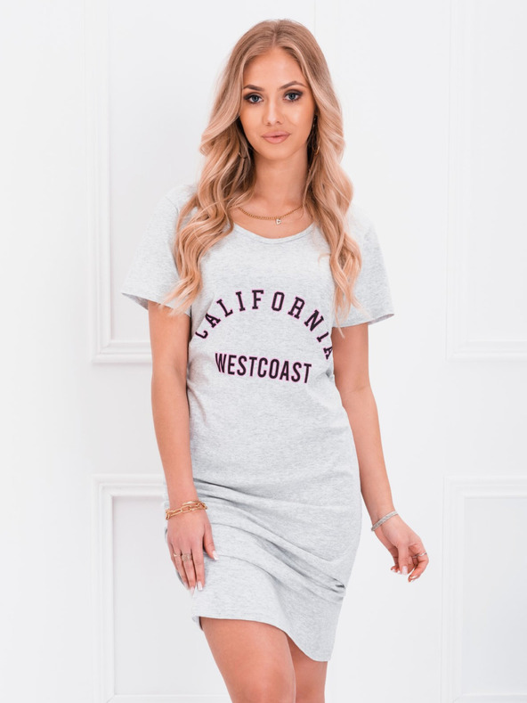 Edoti Svetlo siva ženska nočna srajca Edoti