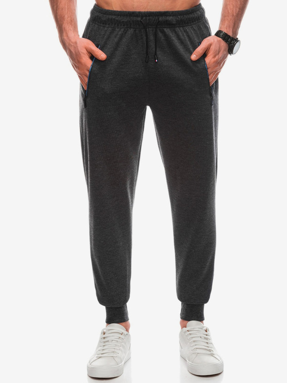 Edoti Temno sive moške športne hlače Edoti