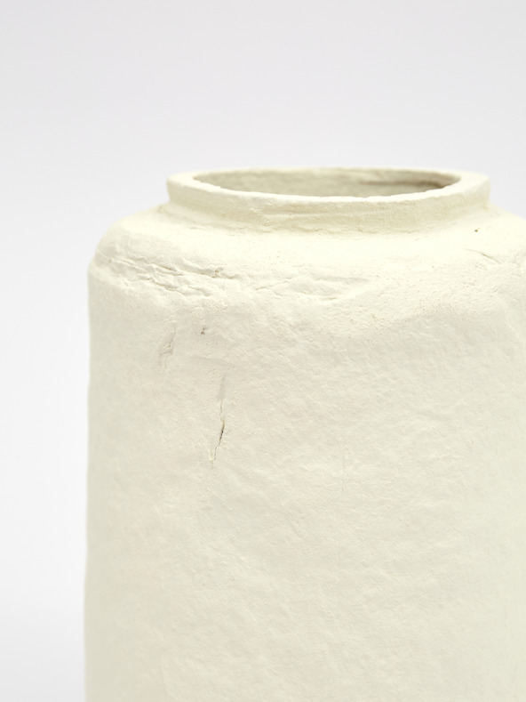 Kaemingk Kaemingk Okrasna papirnata vaza v smetanovi barvi